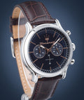 Maserati Epoca Chronograph Blue Dial Brown Leather Strap Watch For Men - R8871618014