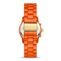 Michael Kors Runway Chronograph Limited Edition Orange Dial Orange Steel Strap Watch for - MK7477LE