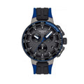 Tissot T Race Cycling Black Dial Two Tone Rubber Strap Watch For Men - T111.417.37.441.06