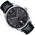 Tissot Chemin Des Tourelles Powermatic 80 Black Dial Black Leather Strap Watch For Men - T099.407.16.447.00