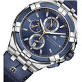 Maurice Lacroix Aikon Chronograph Blue Dial Blue Leather Strap Watch For Men - AI1018-SS001-432-4