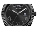 Guess Connoisseur Black Dial Black Silicone Strap Watch For Men - GW0335G1