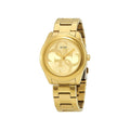 Guess G-Twist Gold Dial Gold Steel Strap Watch for Women - W1082L2