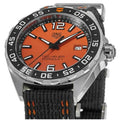 Tag Heuer Formula 1 Quartz Orange Dial Black Nylon Strap Watch for Men - WAZ101A.FC8305