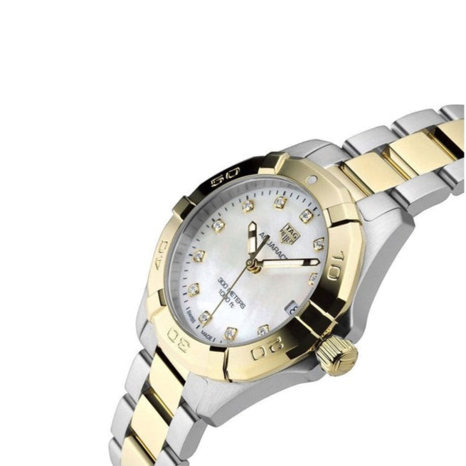 Tag Heuer Aquaracer White Mother of Pearl Dial Watch for Women - WBD1322.BB0320